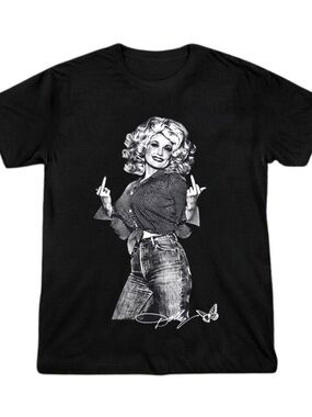 Dolly Parton Gildan Black Shirt Graphic Tee